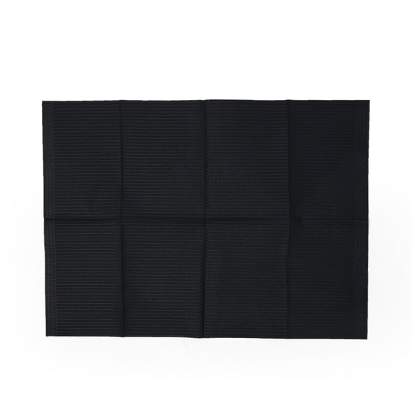 Black Disposable Lap Cloths / Dental Bibs 13" x 18" (500/Case)