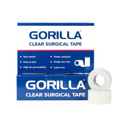 Clear Surgical Tape - 12 Boxes/Case - Sold by Case (As low as $8/Box)