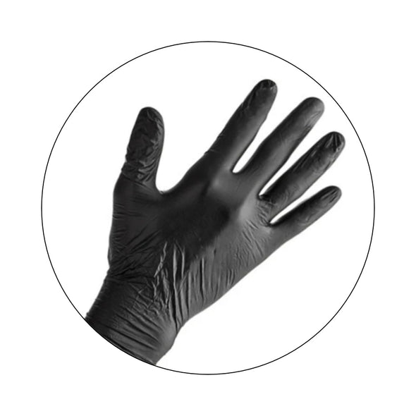 Gorilla Black Nitrile Exam Gloves - Lightweight